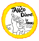 Afiche hecho por Yumiko para un concierto gastronómico de Adokin en Japón en 1996.